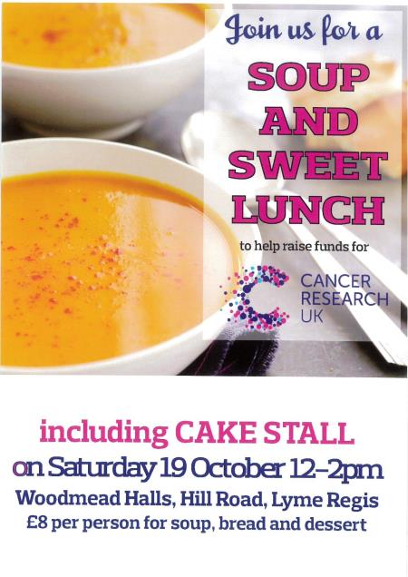 Soup and Sweet Lunch in aid of Cancer Research